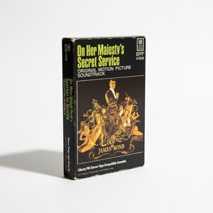 JAMES BOND On Her Majesty's Secret Service Soundtrack Cassette tape 007 music